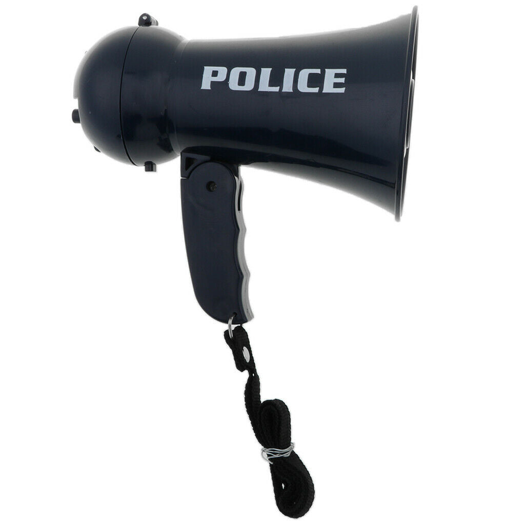 Children Firemen Megaphone Siren Sound Handheld Mic Toys Costume Props