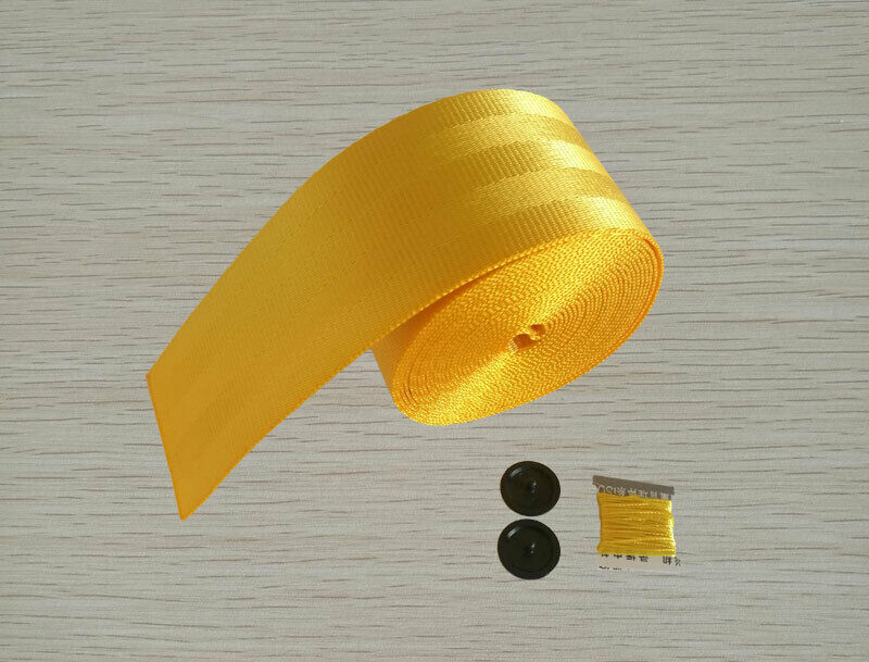 Seat Belts Yellow 3.6m/Roll Harness 3 Point Auto Racing Safety Retractable Lap
