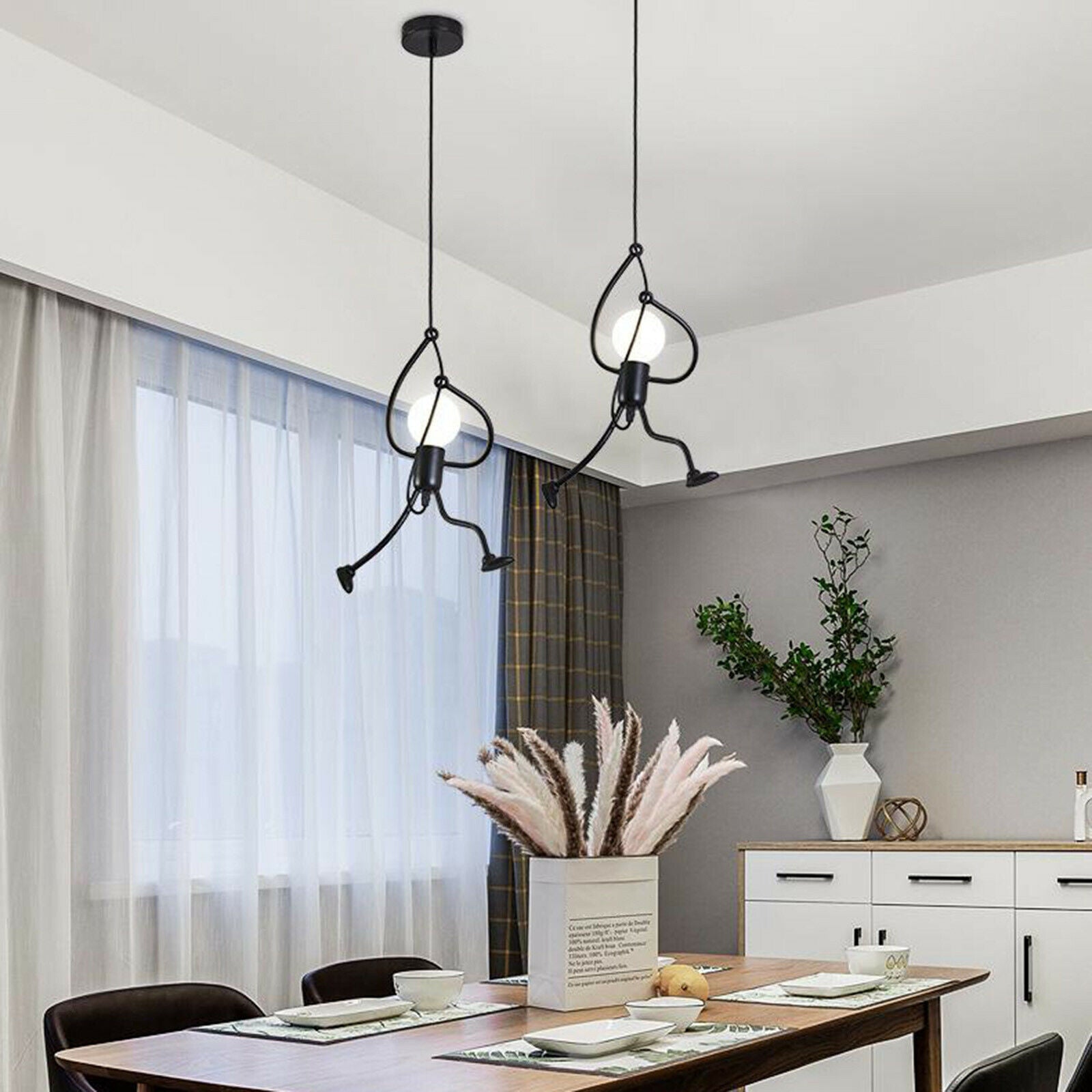 Pendant Ceiling Light Fixture Chandelier E27 Hanging Lamp Bedrooms Loft A