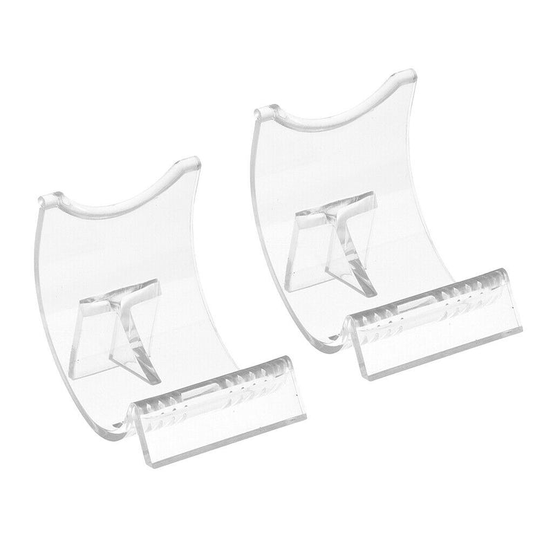 2x Transparent Lighter Display Show Stand Retailer Collective Tools Rack