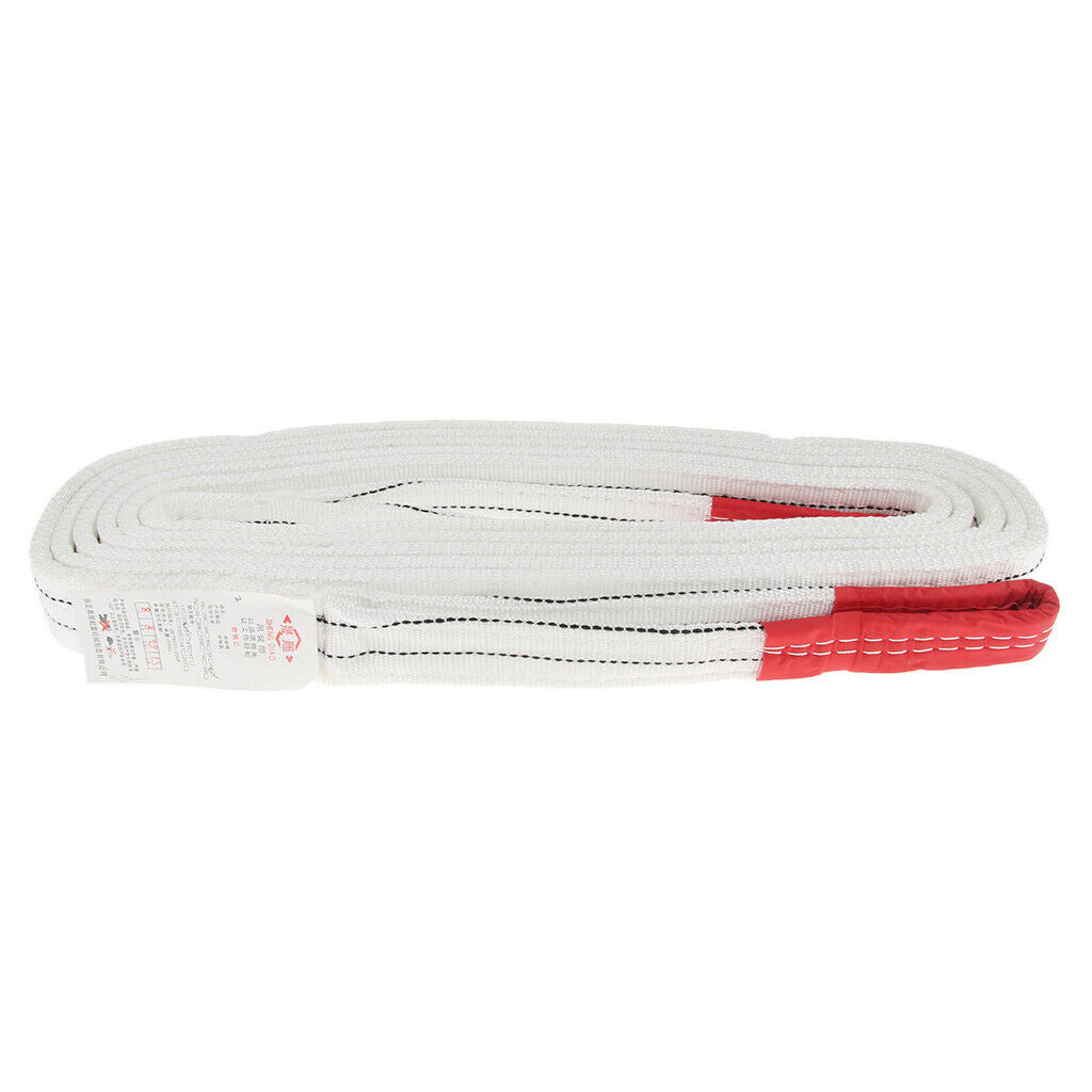 Lifting Strap Towing Pull Rope Cable Trailor w/reinforced loops 2t 6 meter