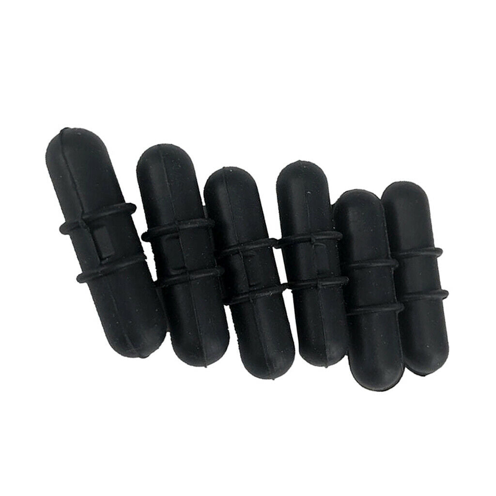 Bowstring Silencer Stabilizer Rubber Shock Absorber Vibration Damper Black