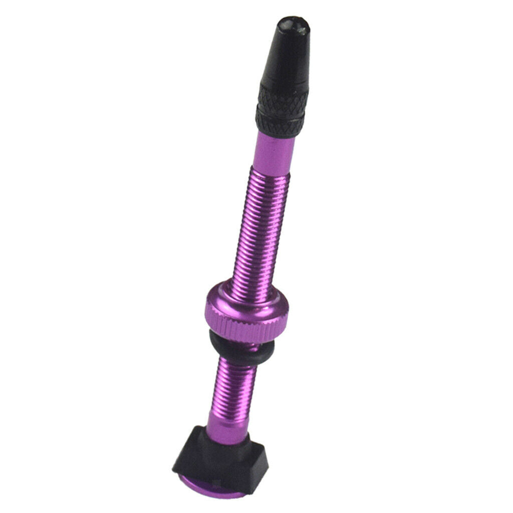 60mm New Purple Road Bike Tubeless Tires Presta Valves Core Vacuum-Nozzle