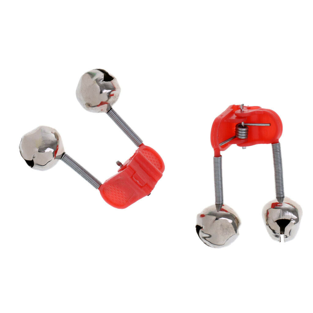 30 Pieces Night Fishing Rod Clamp Tip Clip Ring   Lure Alarm Twin Bells