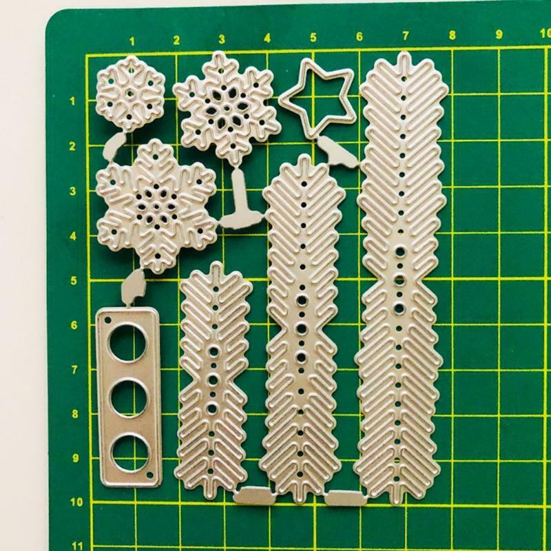 Snowflake Die Cuts Stencil Delicate Snowflake Carbon Steel Cutting Die Template