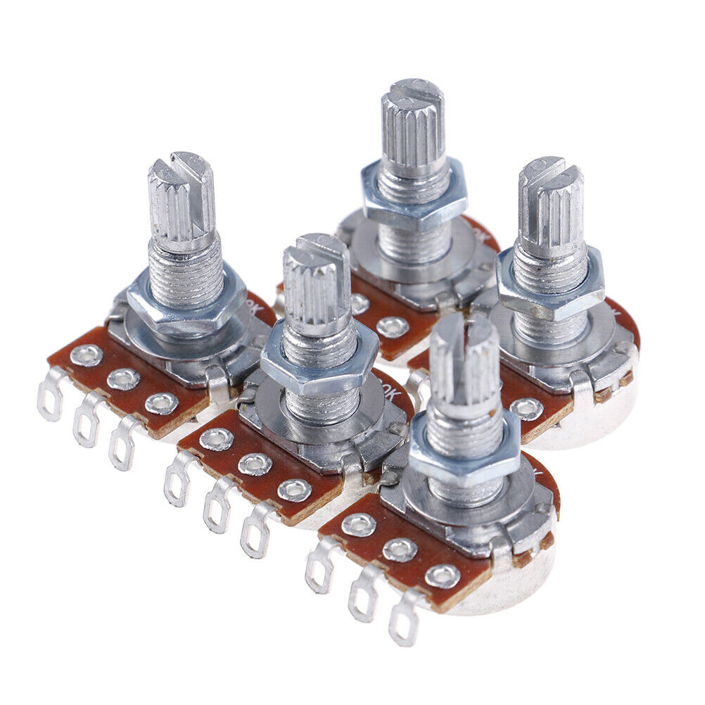 Electric Guitar Split Shaft Linear Taper Switch Potentiometers Volume Ton.l8