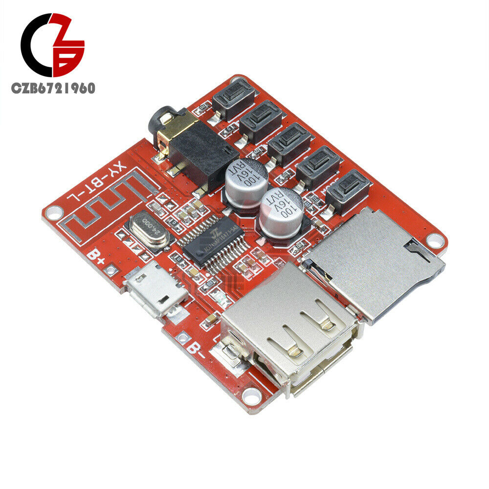 Bluetooth 4.1 Audio Decoder MP3 Player Board 3.7-5V Micro USB TF SD Card Module