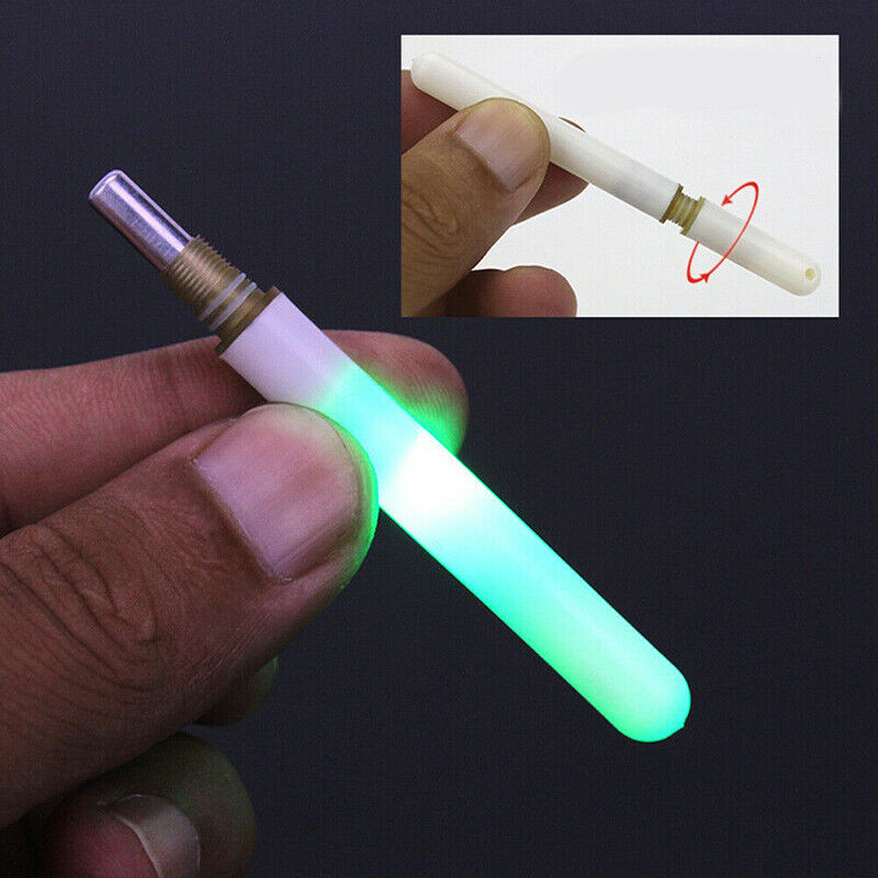 2x LED Night Fishing Stick Light Rod Clip Tip Fishing Glow Lightstick Bite Alarm