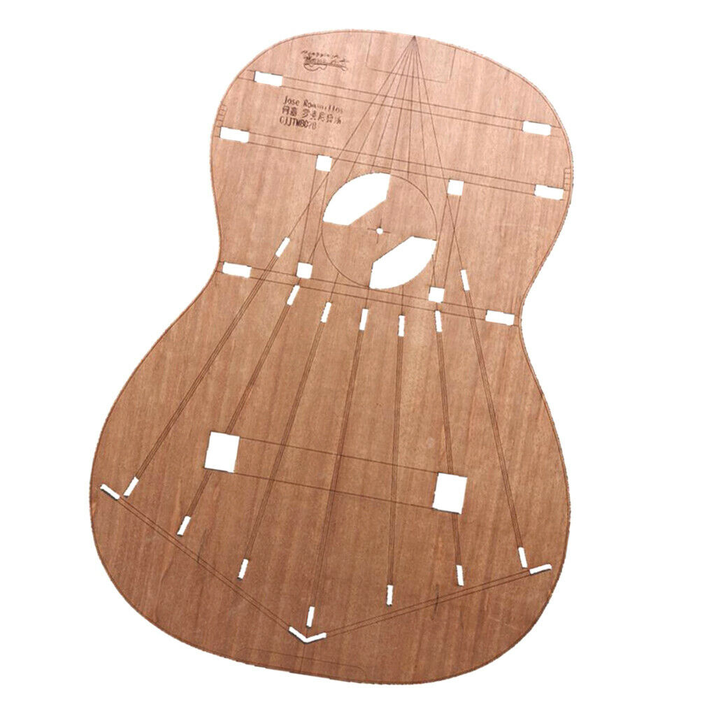 Premium Classical Guitar Body Template Layout for Jose Romanios Guitar, Building
