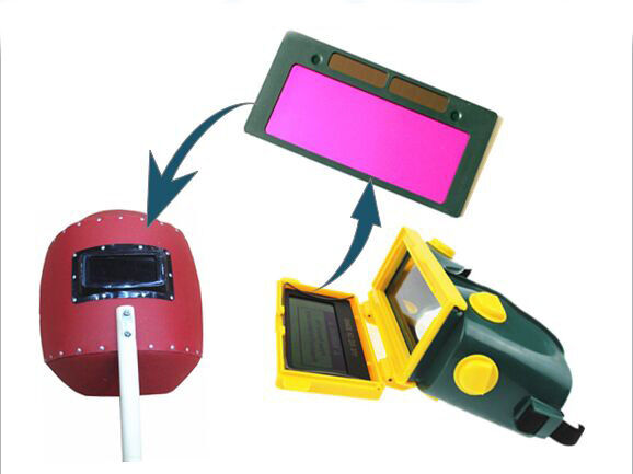 4" x 2" Pro Solar Auto Darkening Welding Helmet Lens Goggles Filter Shade DIN15