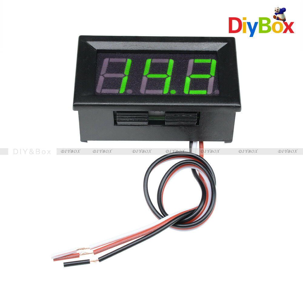 0.56" DC4.7-30.0V LED Digital Voltmeter Panel Accurate Meter 3 Wire Green