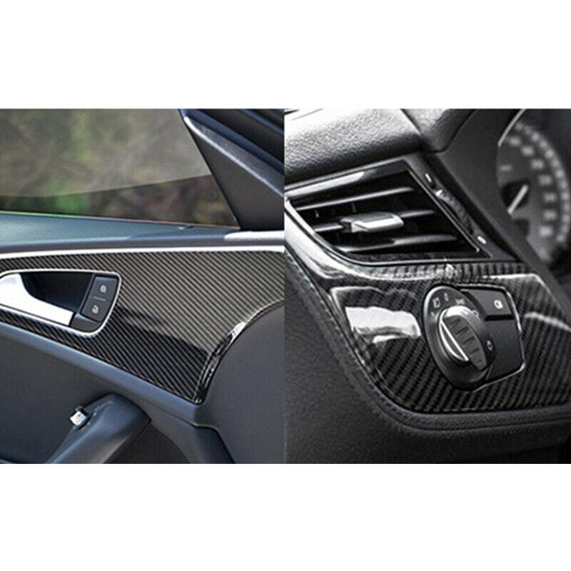 50*200cm Black 5D Carbon Fiber Vinyl Film Car Wrap Film 5D Roll Car Stick.l8