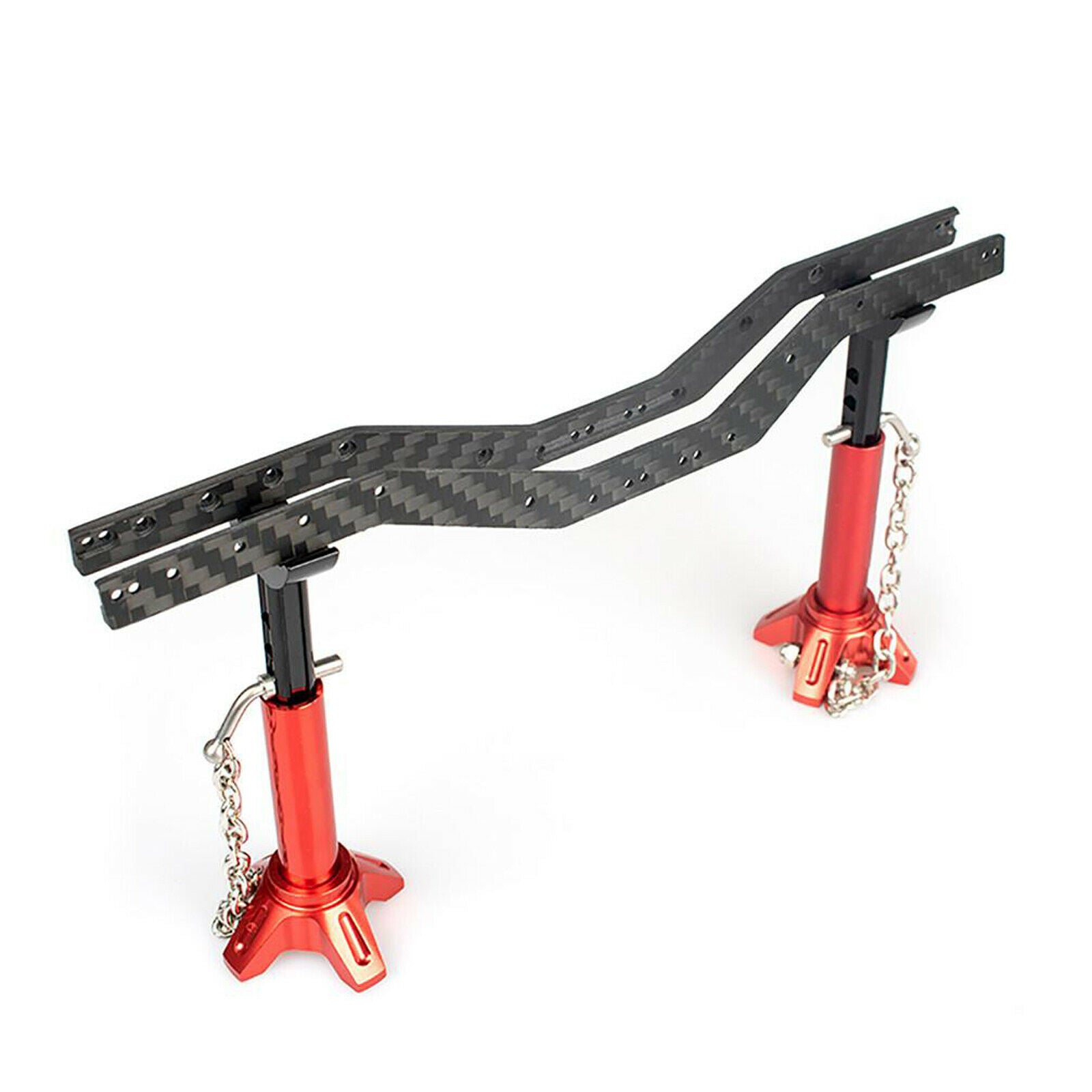 Carbon Fiber Chassis Frame Rails Set for Axial SCX24 90081 1/24 RC Rock Car