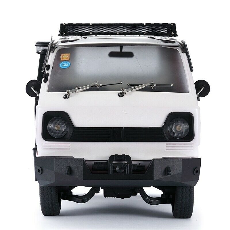 Front Bumper with LED Light for WPL D12 1/10 RC Car Upgrade Parts Decoration AR2