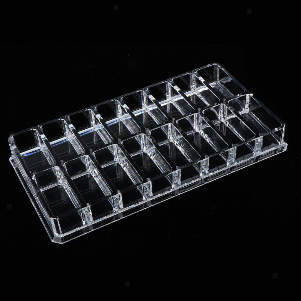 16 Slots Acrylic Blush Eyeshadow Lipstick Makeup Holder Containers Display