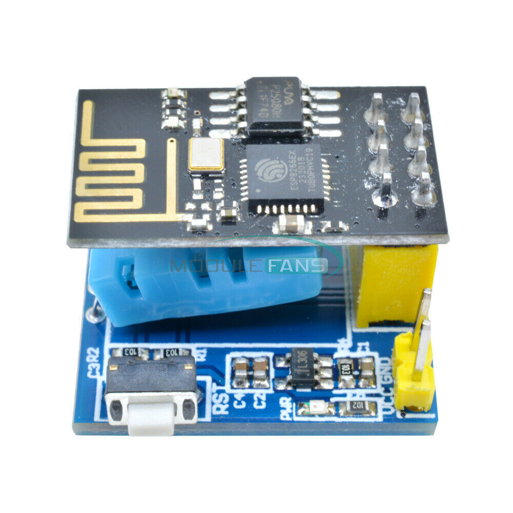 DHT11 Temperature Humidity Sensor ESP8266 ESP-01 WiFi Serial Transceiver Module
