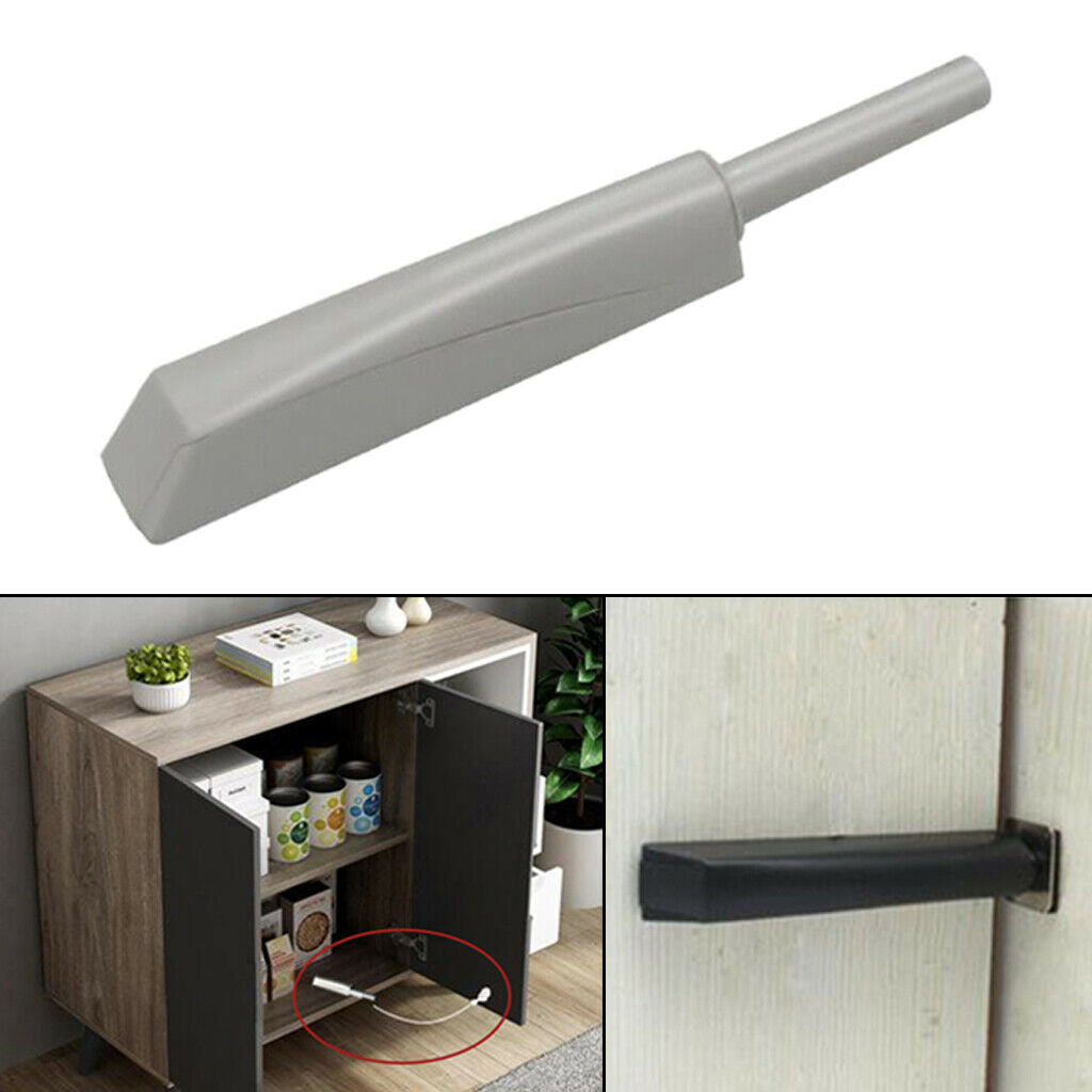 Magnetic Tip Latch Touch Release Drawer Door Cabinet Catch Push To Open Gray