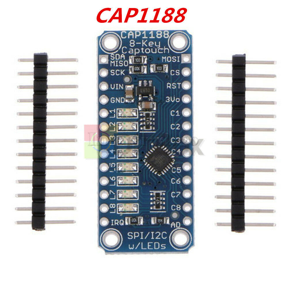 Magic SPI I2C 8 Key Touch Sensor Breakout Module Captouch CAP1188 For Arduino