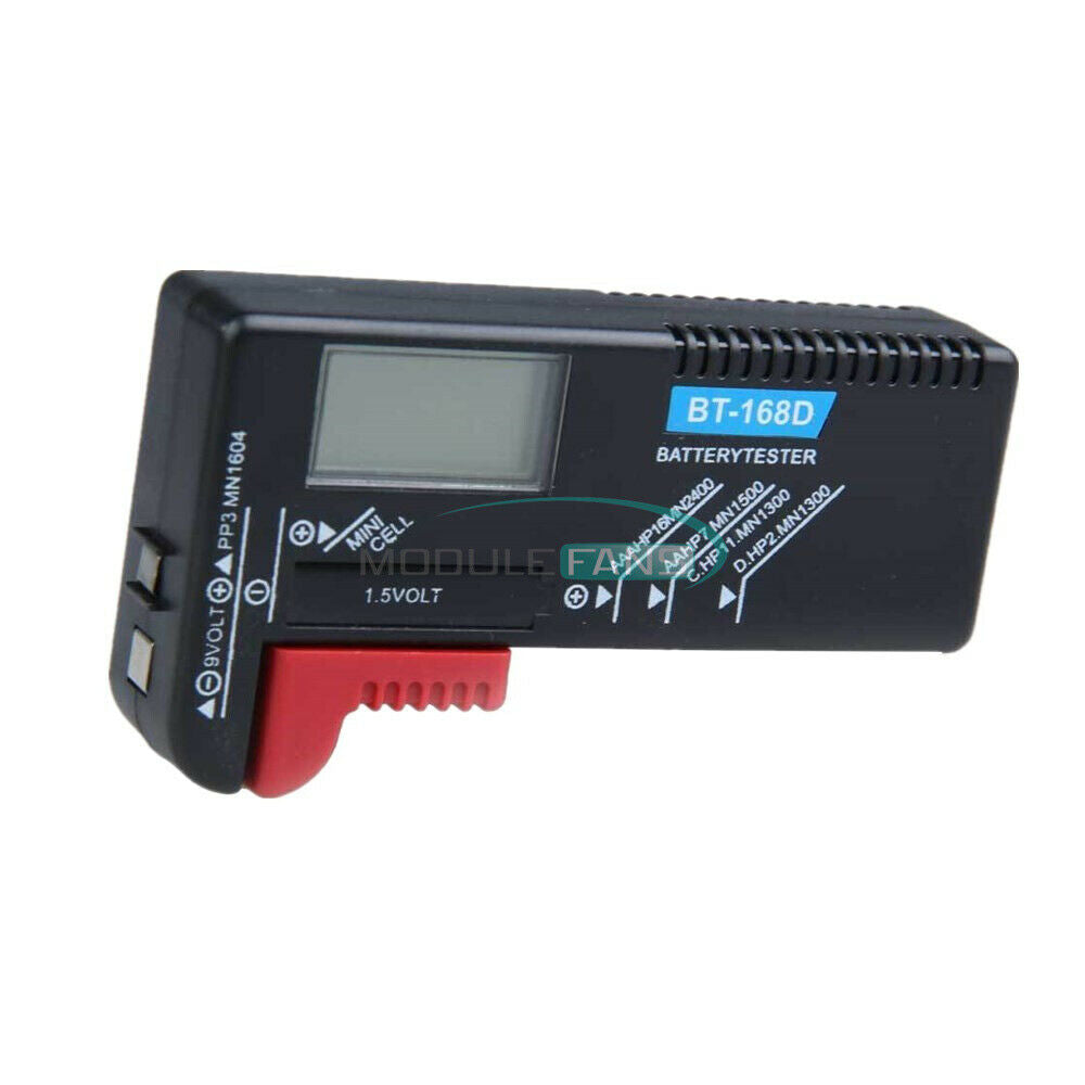 Digital LCD Battery Checker Volt Tester Cell AA AAA C D 9V 1.5V Button Universal