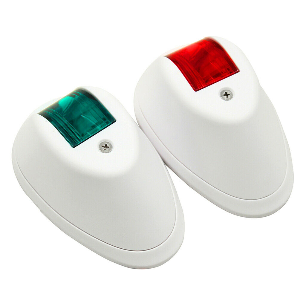 Nylon White Housing Red&Green 12V / 24V Navigation Light Safety Signal Lamp