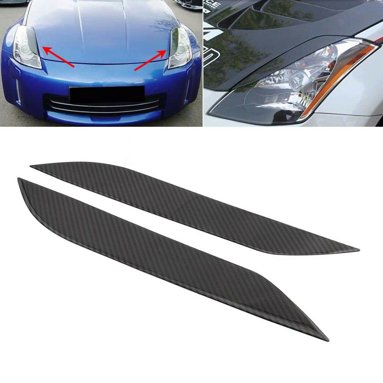 Car Front Bumper Lip Splitter Fins Body Spoiler Decor Refit Decorative