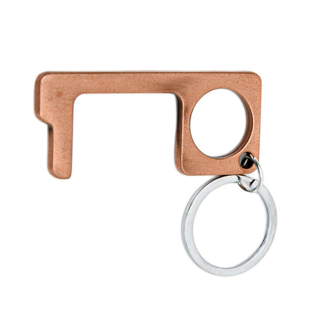 No Touch Open Door Elevator Press Stick Keychain Prevent Contacting Copper