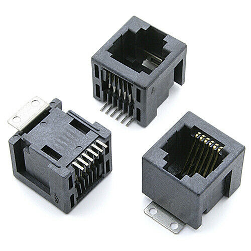 [40pcs] RJ-11-MODULAR-JACK-6X6 Socket RJ-11 SMD