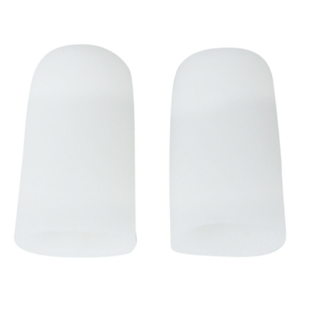Unisex Gel Toe Caps Toenail Protectors Cushion Pads Covers for Calluses L