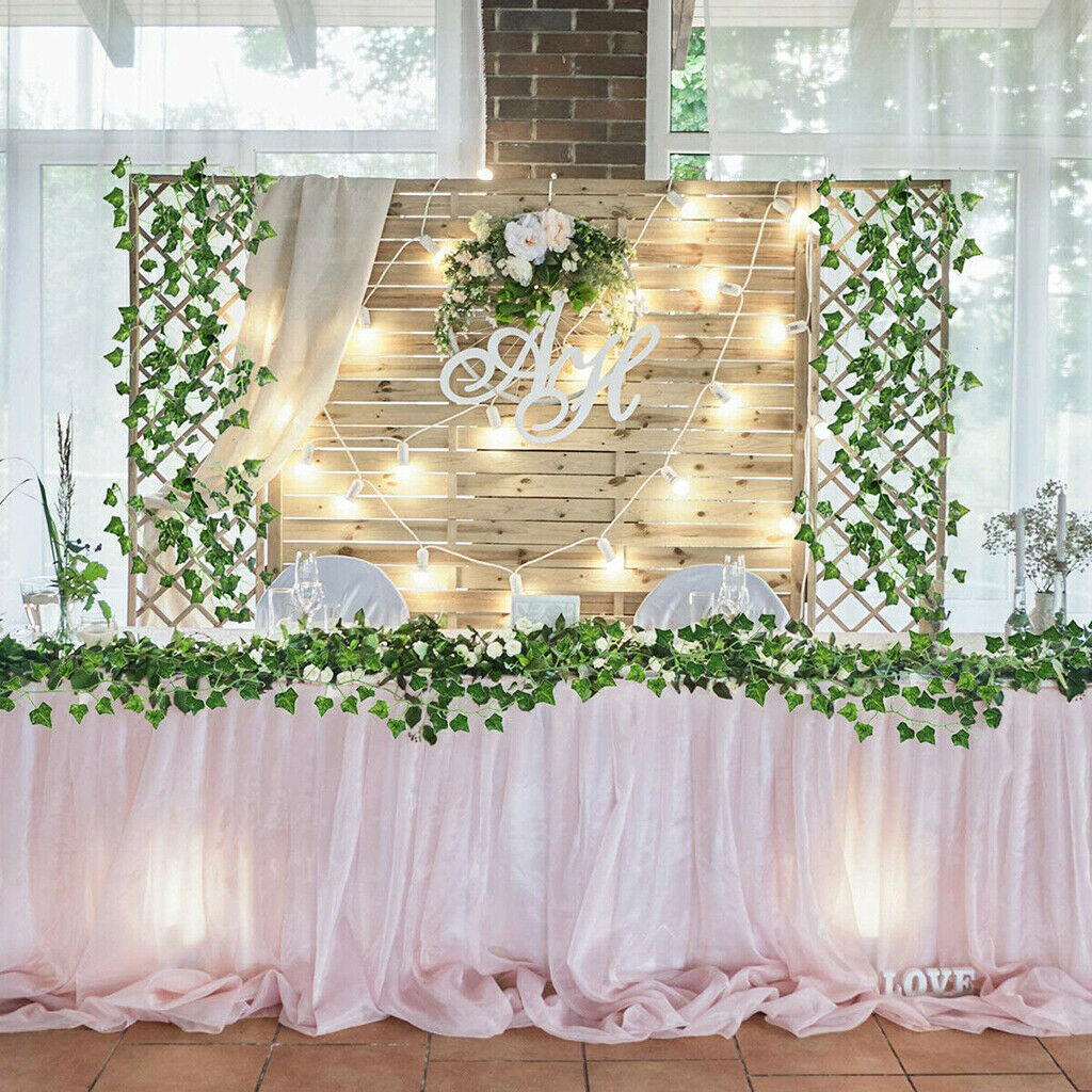 12 Pieces 86.4 Feet Artificial Ivy Leaves Vines Garland Greenery, Wedding Walls