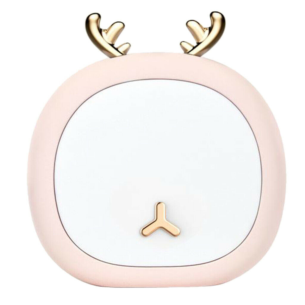 Cute Night Light Animal Nursery Lamp Recharging Gift for Children Pink Deer