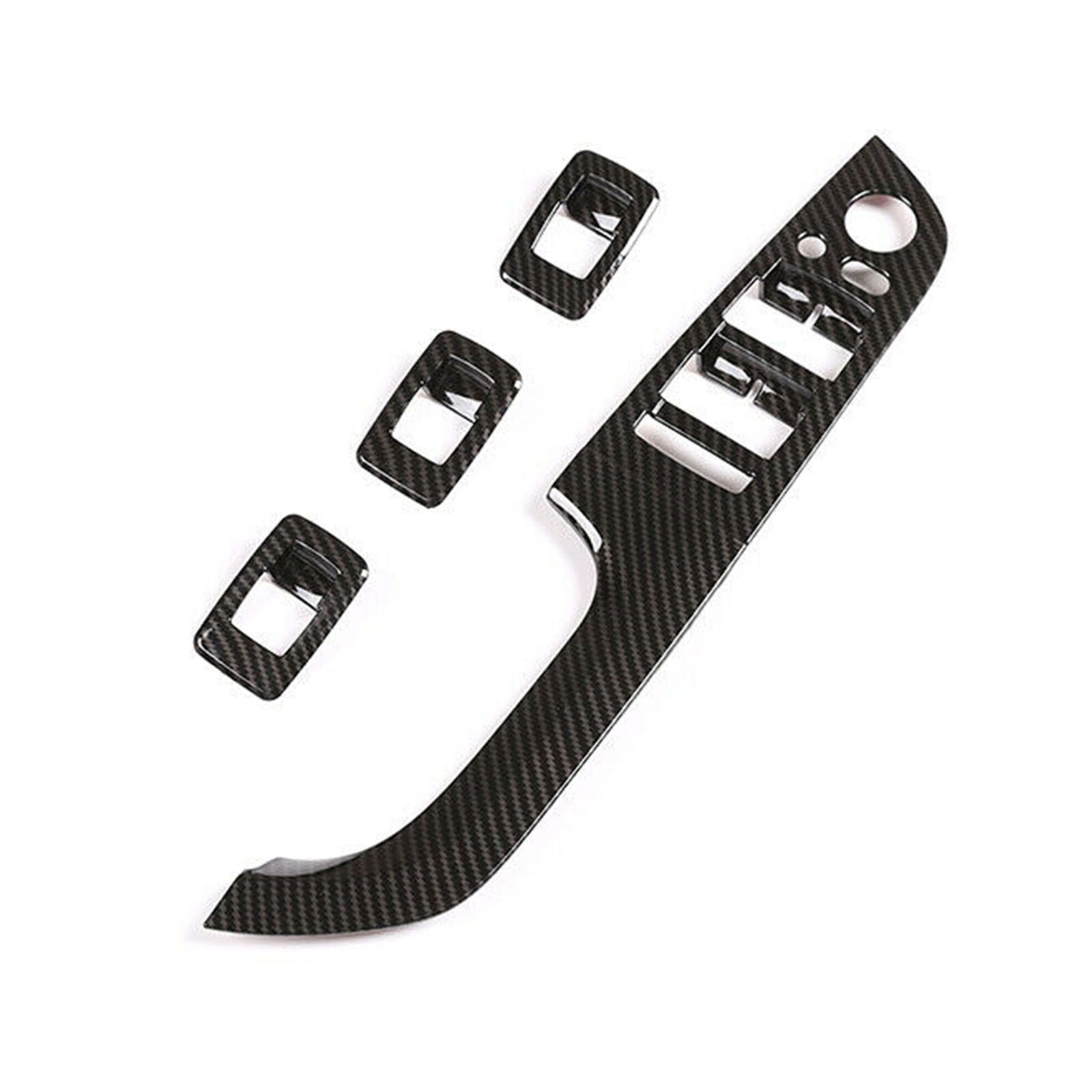 Carbon Fiber Style For BMW 3 Serie E90 Sedan Door Window Switch Button Cover