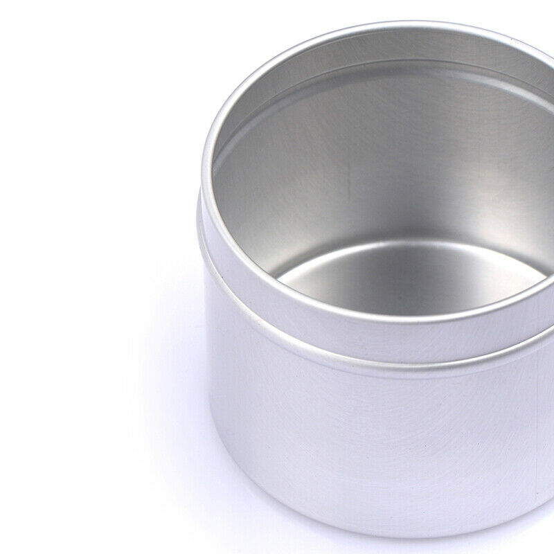 DIY 120ML Scented Candle Tin Tea Jar Handmade Candy Round Aluminum Storag.l8