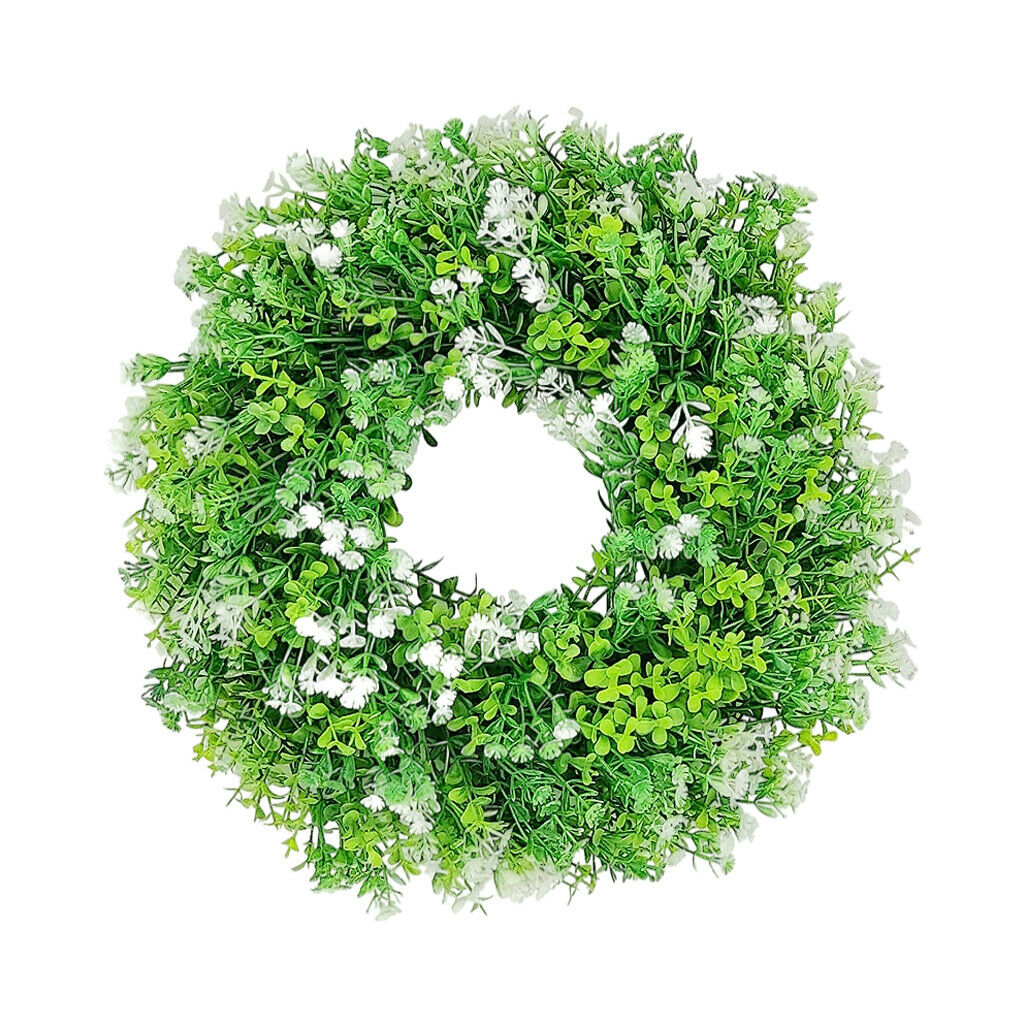 Eucalyptus Wreath Green Leaves Front Door Garland Home Party Decoration