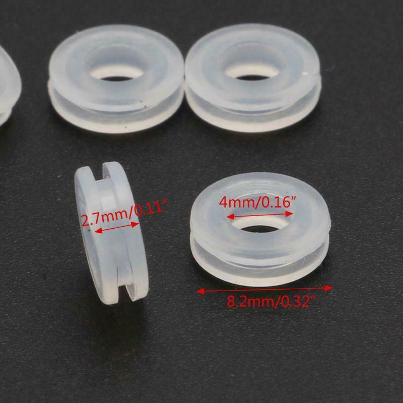 10Pcs Comfort Pads for Clip On Earrings Anti-Pain Silicone Earring Ring Cushion