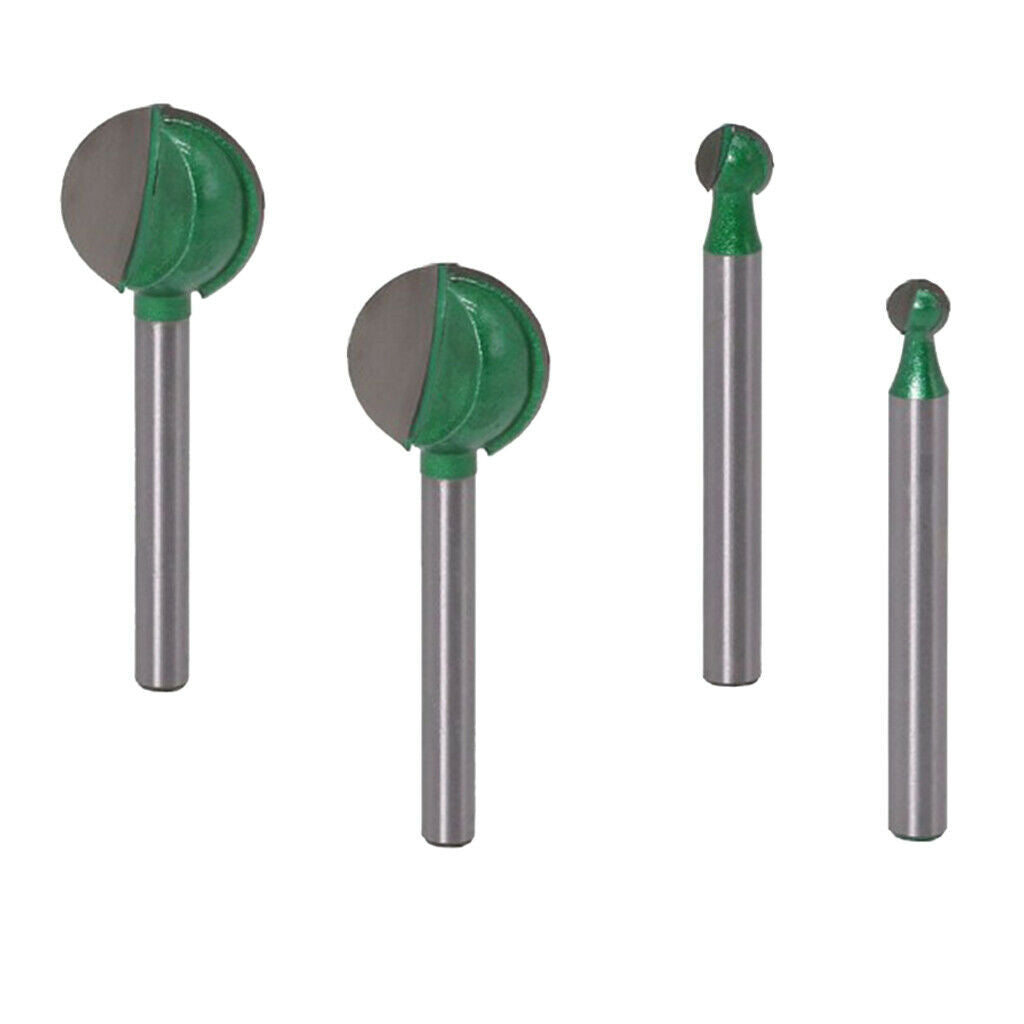 6mm Shank Woodworking Ball Cutter Router Bits for  Carving Engraving