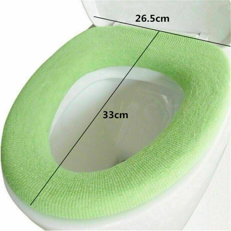 2X Bathroom Toilet Seat Cushion Closestool Washable Soft Warmer Toilet Mat Pad