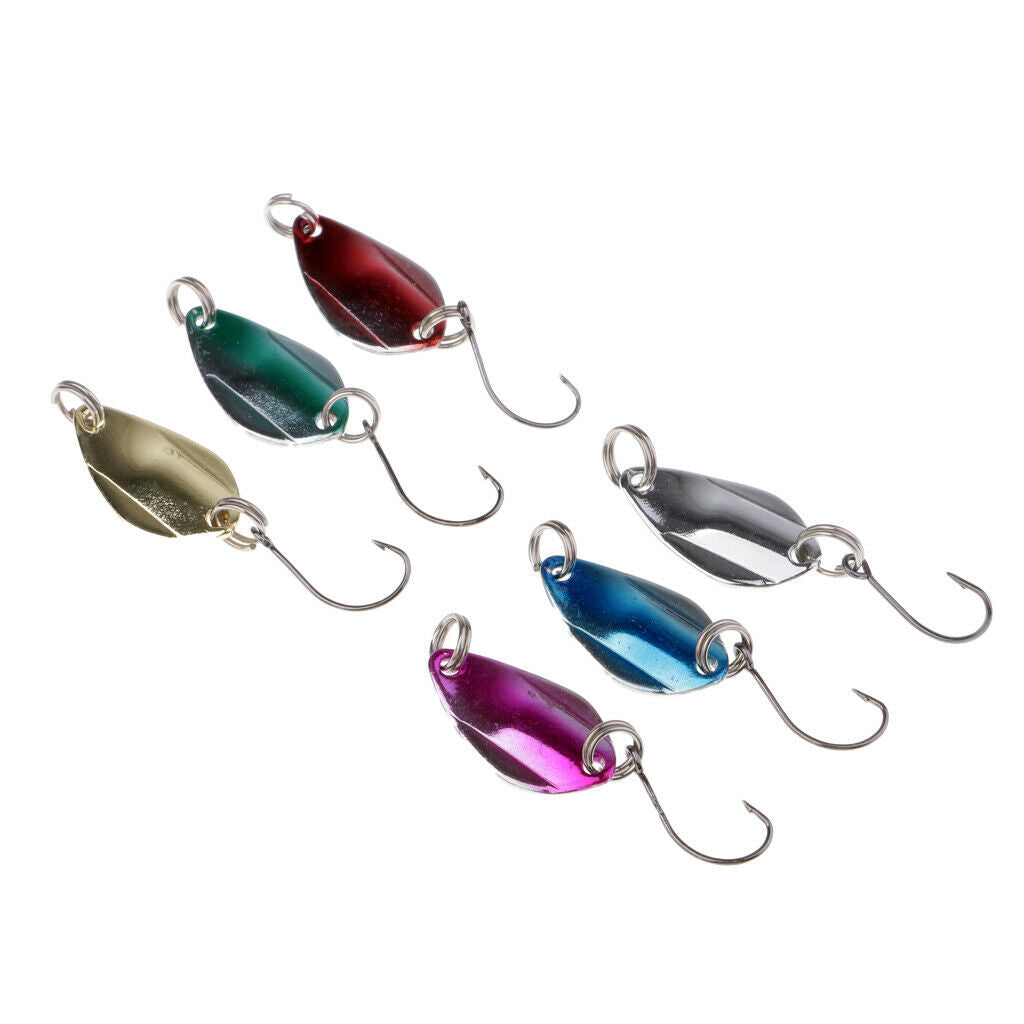 6pcs Metal Hard Fishing Spoon Lure And 10pcs Crankbait Lure with Treble Hook