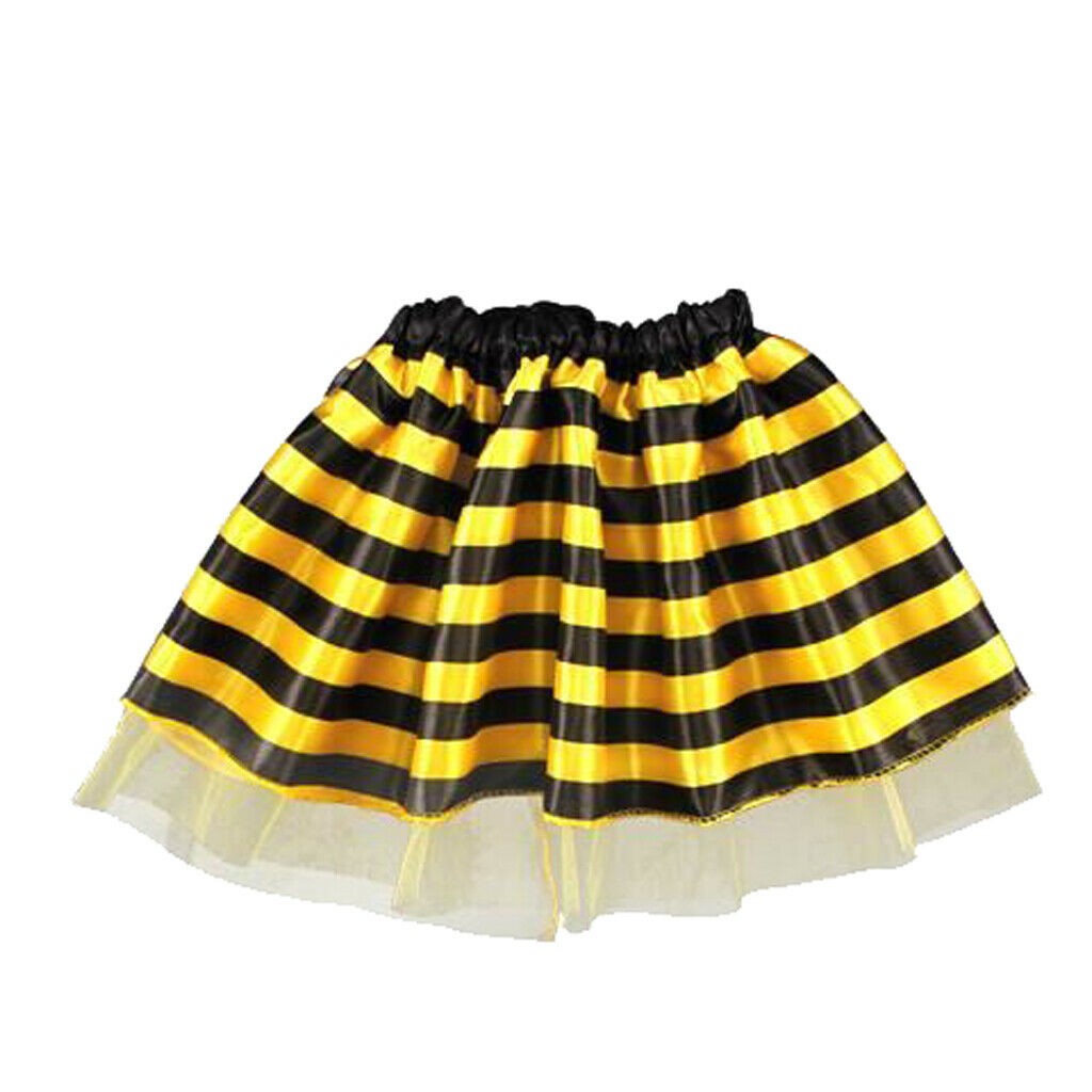 5 parts Bumble Bee honey girl kids fairy Halloween party costume dressing up