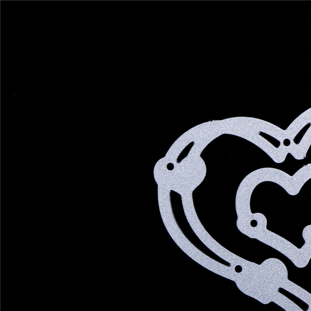 2pcs/set Love Heart Metal Cutting Die Stencils for DIY Card Scrapbookin.l8