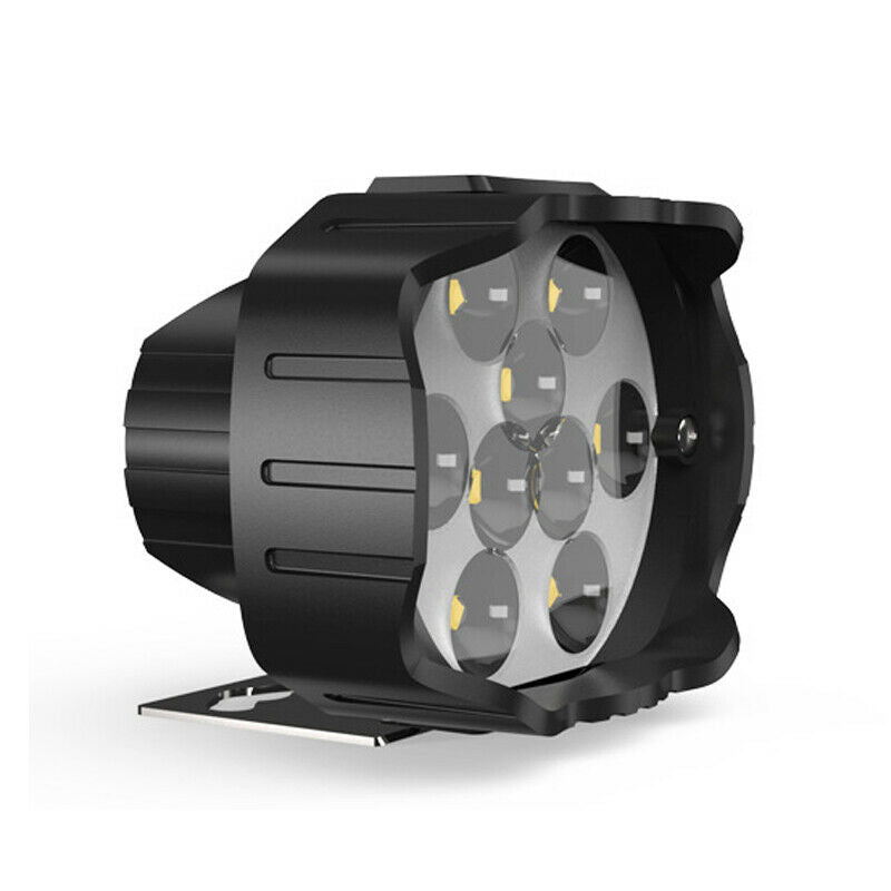 Motorcycle LED Headlight Fog Light 9 Lamp Beads Spotlight for Dirt Bike Scooter