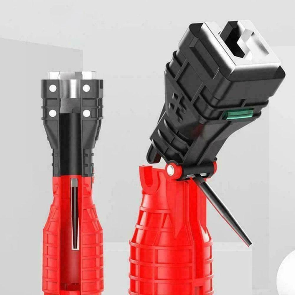 Multifunction Spanner 18 IN1 Sink Basin Faucet Wrench Install Tap Tool Sink Tool