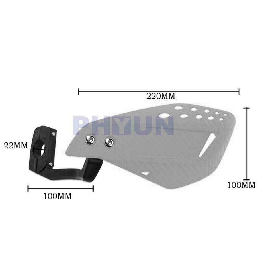 2pcs ABS Motorcycle Hand Guards Protector Shield Windproof For 7/8" Handlebar