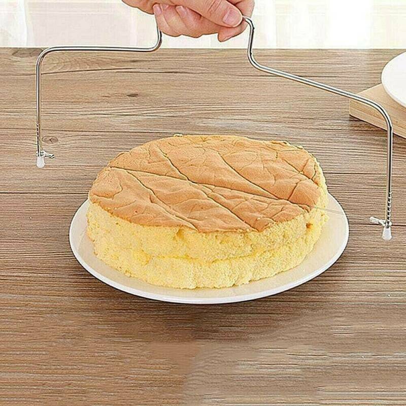 1xCake Cutter Leveller Slicer Decorating Wire Slicer Cutting Decorator Tool 2021
