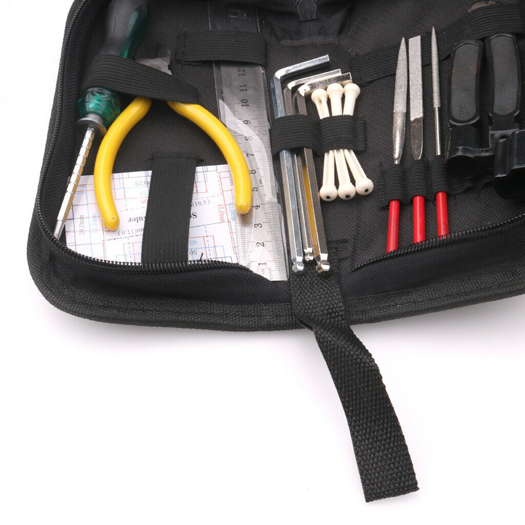 11 Kinds Guitar Repair Tools Kit Wrench String Cutter Nut File Guitar Parts