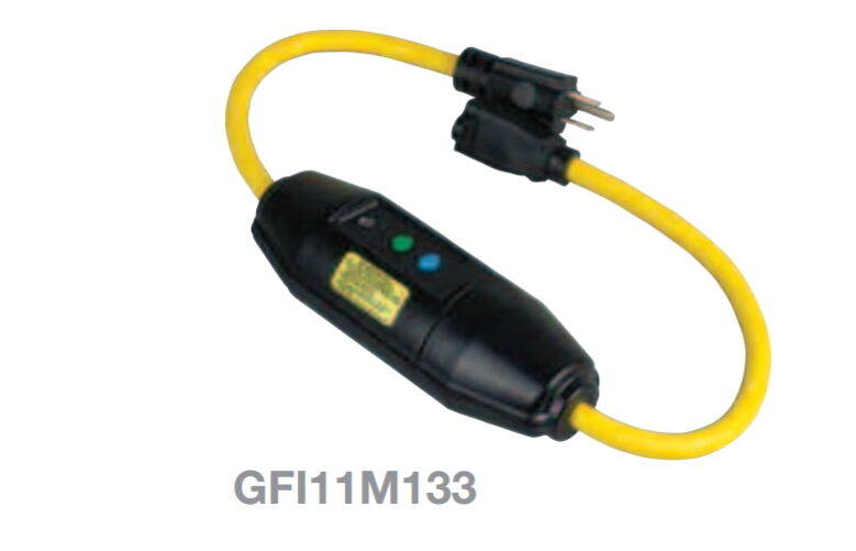 1pcs - COOPER GFI11M133 15A 125VAC MANUAL RESET 2FT IN-LINE GFCI CORDSET