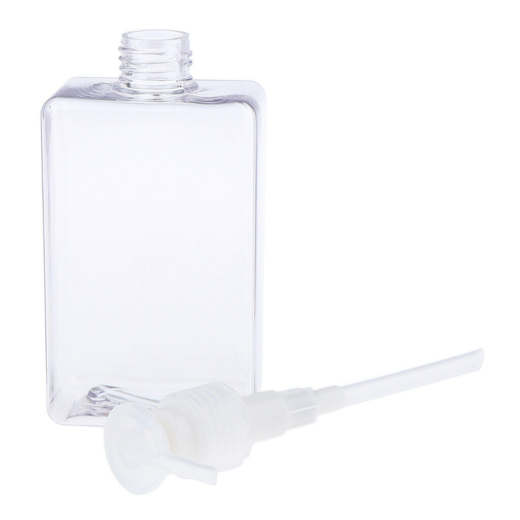 280ml Empty Pump Bottle Refillable Container for Shampoo Body Wash Lotion Clear