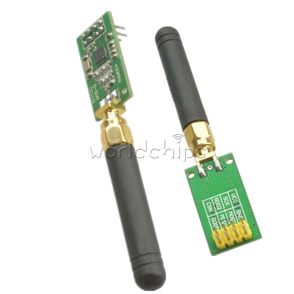 2x CC1101 315/433/868/915Mhz Wireless Module SMA Antenna Transceiver For Arduino
