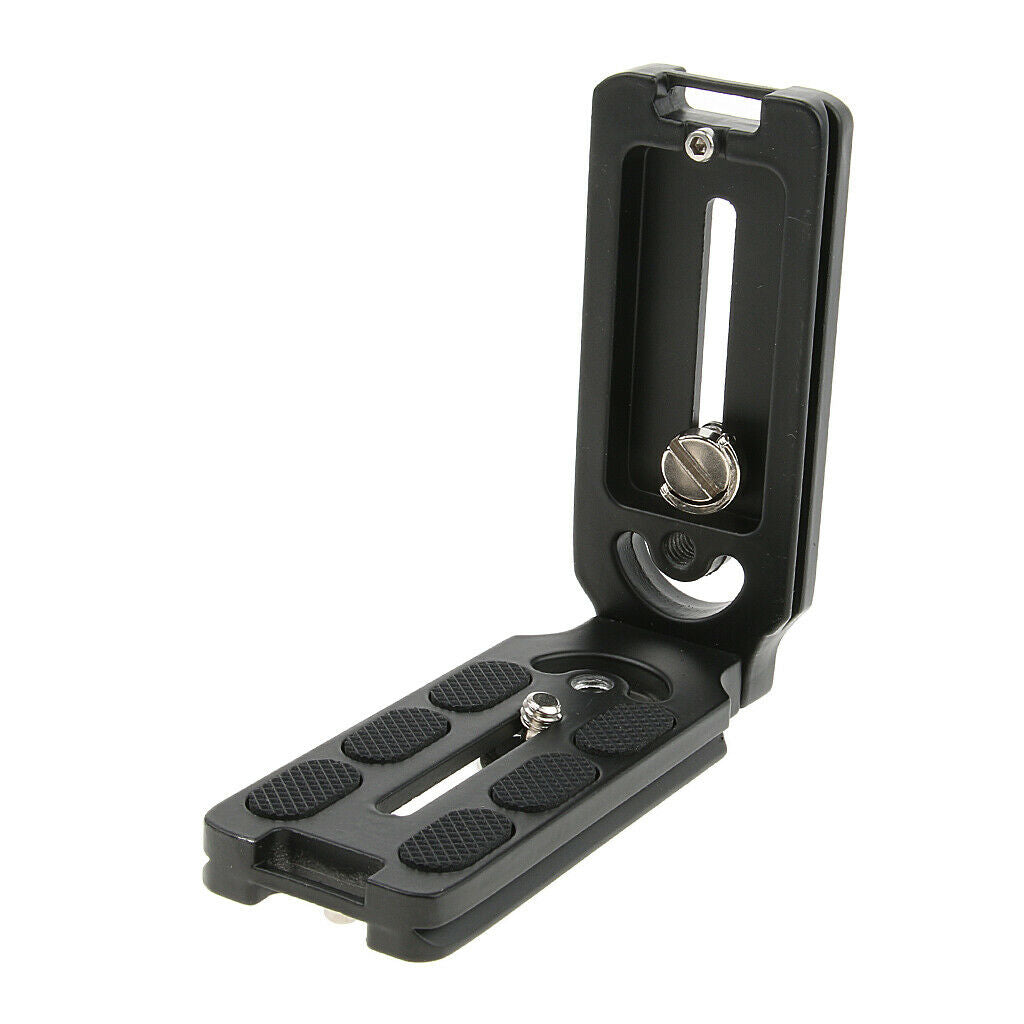 Vertical Hand Grip Quick Release L Shape Plate Bracket for Tripod Monopod