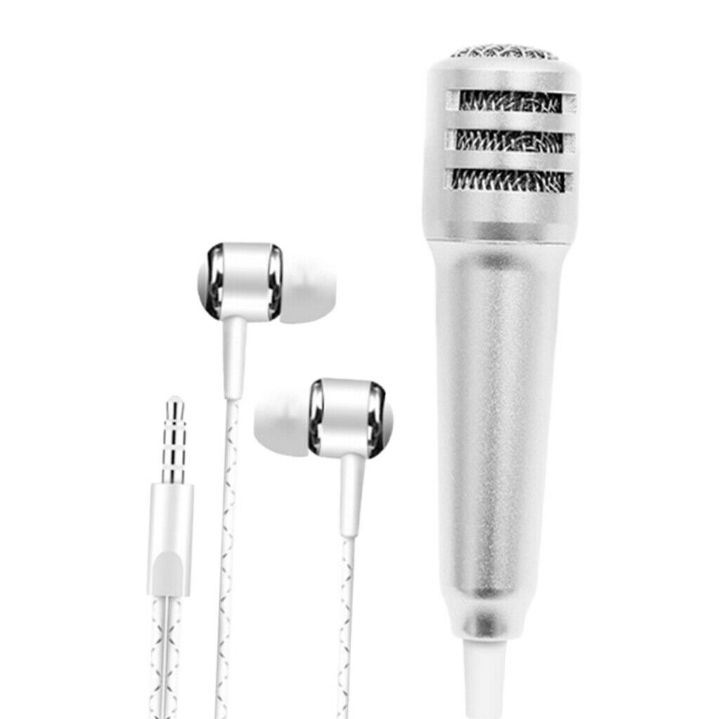 Universal 3.5mm Mini Microphone Mic Earphones Earbuds for Voice Recording
