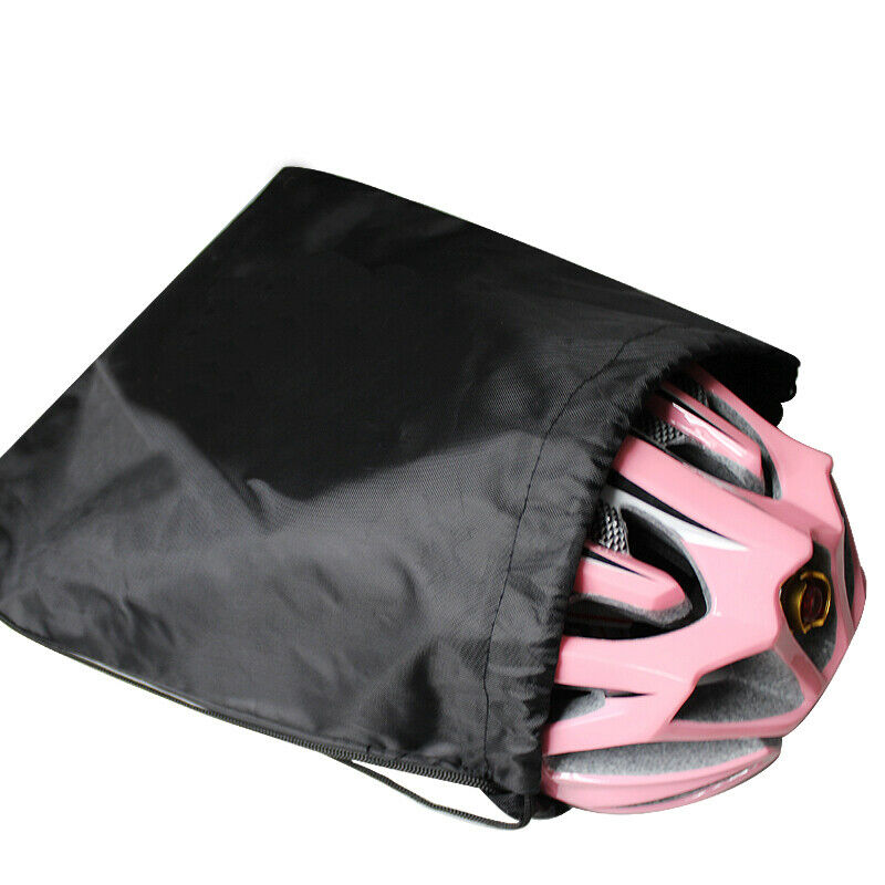 Universal Motorcycle Mountain Bike Helmet Lid Protect Bag Black Draw Helmets Bag